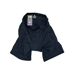 Beroy Women's Cycling Black Shorts With Mesh Block Sections Size L NWT